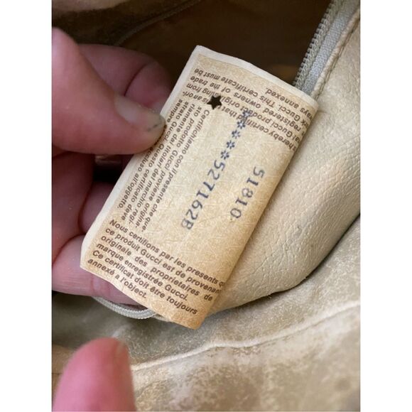 GUCCI Centennial Line Shoulder Bag GG PVC Leather White- VINTAGE PRELOVED FIXER - Picture 13 of 16